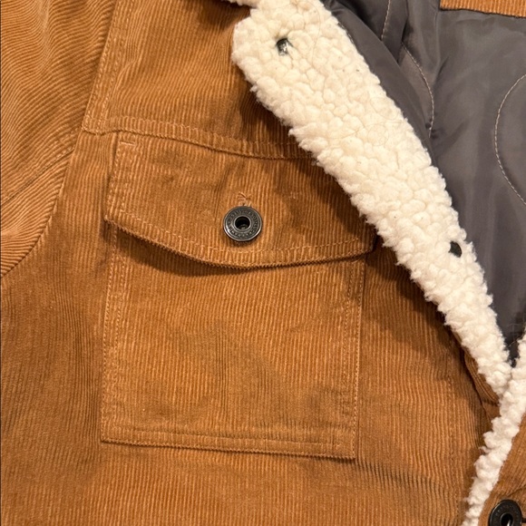 Lucky Brand Tan Corduroy Jacket with Cream Collar - Picture 4 of 12